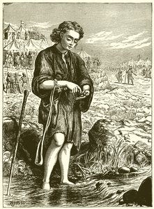 Auswahl glatter Steine aus dem Bach von English School