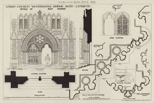 Christ Church, Westminster Bridge Road, Lambeth (gravering) av English School
