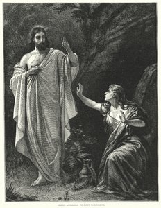 Kristus viser seg for Maria Magdalena (gravering) av English School