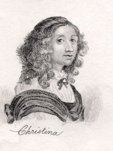 Christina of Sweden, fra Crabbs Historical Dictionary, utgitt 1825 av English School