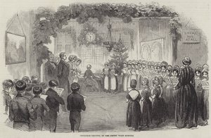Julefestival for Vintry Ward Schools (gravering) av English School