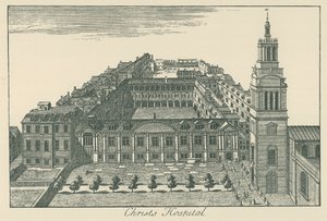 Christs Hospital (litografi) av English School