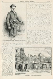 Christs Hospital og et portrett av en elev av English School