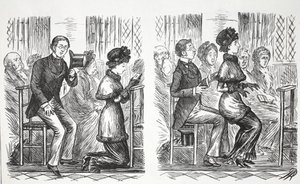 Kirkeskikk, illustrasjon fra Punch av English School