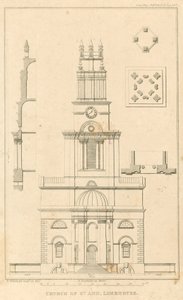 Church of St Ann, Limehouse, London av English School