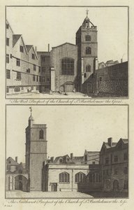 Church of St Bartholomew the Great og Church of St Bartholomew the Less, London av English School