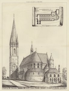 Church of the Ascension, Lavender Hill, SW (gravering) av English School