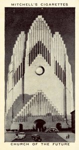 Fremtidens kirke (litho) av English School
