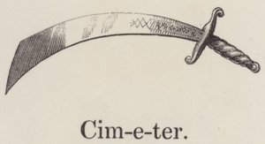 Cimeter (gravering) av English School