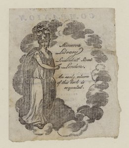 Sirkulerende bibliotek, Minerva bibliotek, handelskort av English School