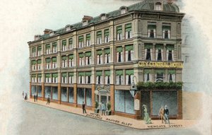 City Central Hotel, London (farge litho) av English School