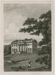 Claremont House, Esher, Surrey (gravering) av English School