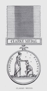 Clarke-medalje (litho) av English School