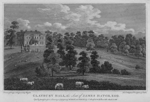 Claybury Hall, setet til James Hatch (gravering) av English School