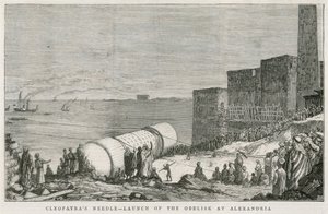 Cleopatras Needle, lansering av obelisken i Alexandria av English School