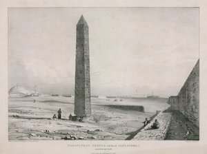 Cleopatras-nål med en del av Alexandria, hentet fra nord av English School