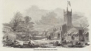 Clift-House Iron Building Works, nær Bristol (gravering) av English School