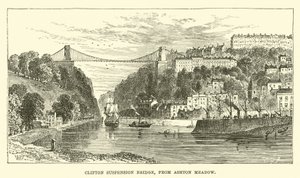 Clifton Suspension Bridge, fra Ashton Meadow av English School