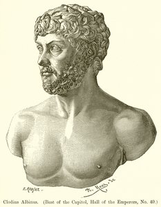 Clodius Albinus. (Byste av Capitol, Hall of the Emperors, nr. 49)