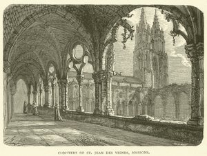 Cloisters of St Jean des Vignes, Soissons (gravering) av English School