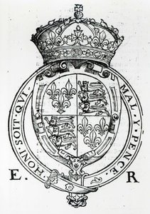 Våpenskjold til dronning Elizabeth I av English School