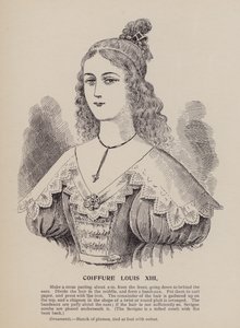 Louis XIII-frisyre (gravering) av English School