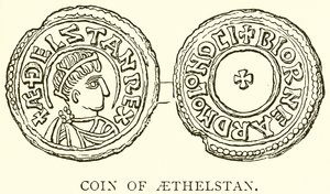 Mynt av Aethelstan av English School