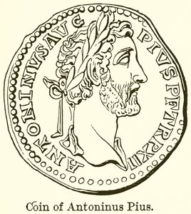 Mynt av Antoninus Pius av English School