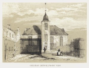 College Church, sett forfra (gravering) av English School