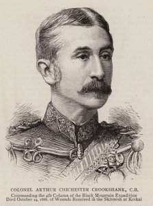 Oberst Arthur Chichester Crookshank (gravering) av English School