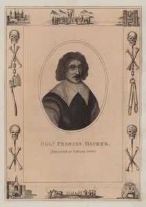 Oberst Francis Hacker, henrettet i Tyburn, 1660 av English School