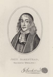 Oberst John Barkstead (gravering) av English School