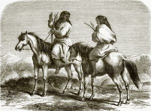 Comanche-indianere av English School