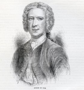 Commodore George Anson, 1. baron Anson (1697-1762), 1744 av English School