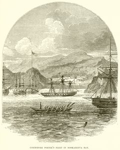 Commodore Porters Fleet i Nookaheeva Bay av English School