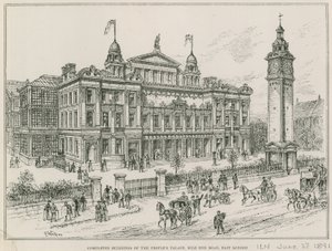 Fullførte bygninger av Peoples Palace, Mile End Road, East London av English School