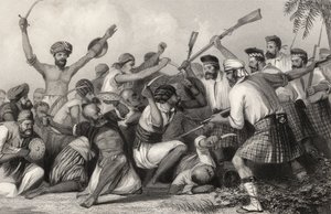 Konflikt med Ghazees før Bareilly 6. mai 1858, fra 