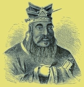 Confucius, illustrasjon fra The Illustrated History of the World, publisert ca. 1880 (digitalt forbedret bilde) av English School