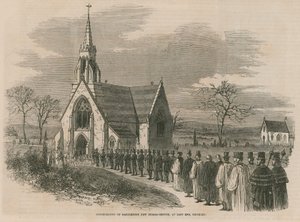 Innvielse av Marylebone nye gravplass av English School