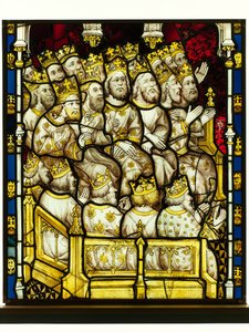 Bevart seksjon fra Great East Window ved York Minster: 