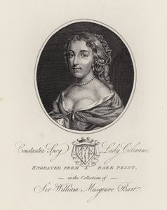 Constantia Lucy, Lady Colerane (gravering) av English School