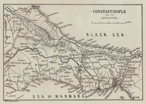 Konstantinopel og dens tilnærminger (gravering) av English School