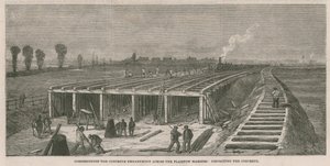 Konstruerer betongvollen over Plaistow-myrene av English School