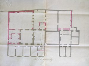 Kontrakttegning for kjelleren til Den Kongelige Institusjon, 1800 av English School