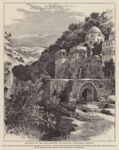 Mullawiyeh-klosteret, eller dansende dervisjer, Tripoli (gravering) av English School