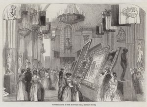 Conversazione, i Egyptian-Hall, Mansion House (gravering) av English School