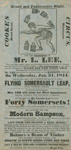 Cookes Curcus, til fordel for Lavater Lee, 31. januar 1844 av English School