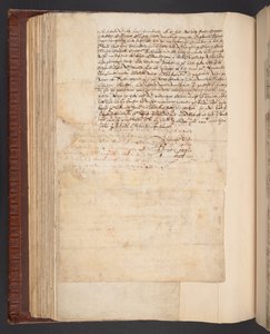 Kopi av et brev fra Lady Elizabeth Compton, etterpå grevinne av Northampton, til mannen hennes, Harley MS 7003, f.158v (penn og blekk på papir) av English School