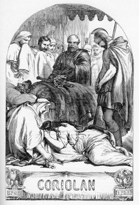 Coriolan (Coriolanus) - Illustrasjon i "" Completes de William Shakespeare"" 1866 - Illustrasjonene og den generelle formen til denne utgaven er lånt fra Cassells illustrerte Shakespeare, utgitt i London av English School