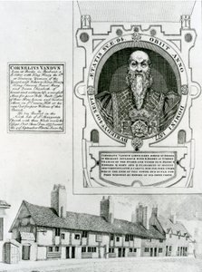 Cornelius Van Dun (1483-1577) Memorial and Almshouses, 1798 av English School